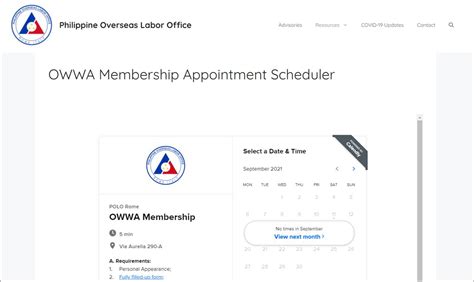 How to Book OWWA NCR Appointment (OWWA .